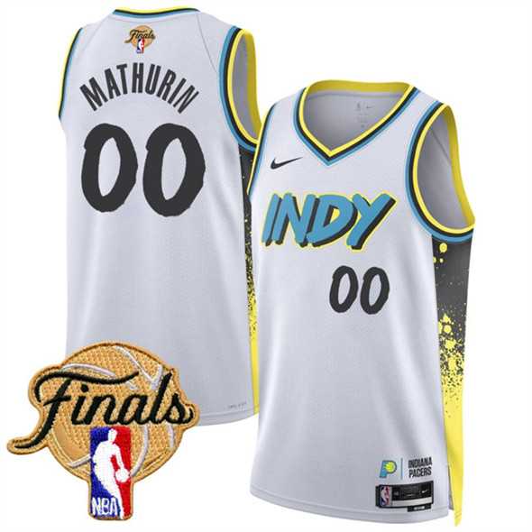 Men's Indiana Pacers #00 Bennedict Mathurin White 2024-25 City Edition Stitched Jersey Dzhi,We sell and wholesale Men's Indiana Pacers #00 Bennedict Mathurin White 2024-25 City Edition Stitched Jersey Dzhi on line form chian!