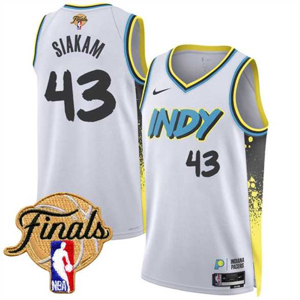 Men's Indiana Pacers #43 Pascal Siakam White 2024-25 City Edition Stitched Jersey Dzhi,We sell and wholesale Men's Indiana Pacers #43 Pascal Siakam White 2024-25 City Edition Stitched Jersey Dzhi on line form chian!