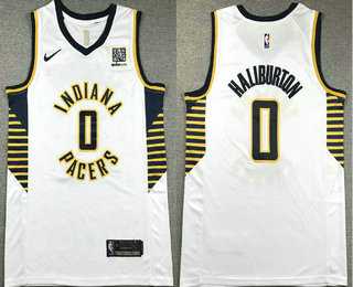 Men's Indiana Pacers #0 Tyrese Haliburton White Association Edition Sponsor Stitched Jersey,We sell and wholesale Men's Indiana Pacers #0 Tyrese Haliburton White Association Edition Sponsor Stitched Jersey on line form chian!
