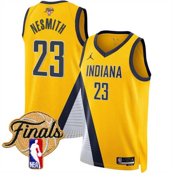 Men's Indiana Pacers #23 Aaron Nesmith Yellow 2025 Finals Statement Edition Stitched Jersey Dzhi,We sell and wholesale Men's Indiana Pacers #23 Aaron Nesmith Yellow 2025 Finals Statement Edition Stitched Jersey Dzhi on line form chian!