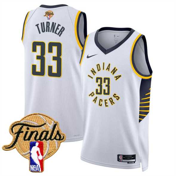 Men's Indiana Pacers #33 Myles Turner White 2025 Finals Association Edition Stitched Jersey Dzhi,We sell and wholesale Men's Indiana Pacers #33 Myles Turner White 2025 Finals Association Edition Stitched Jersey Dzhi on line form chian!