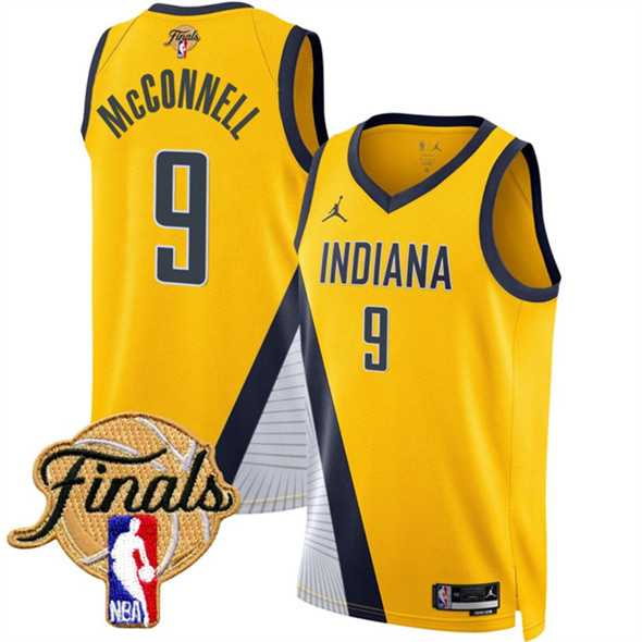 Men's Indiana Pacers #9 T.J. McConnell Yellow 2025 Finals Statement Edition Stitched Jersey Dzhi,We sell and wholesale Men's Indiana Pacers #9 T.J. McConnell Yellow 2025 Finals Statement Edition Stitched Jersey Dzhi on line form chian!