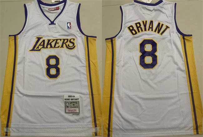 Men's Los Angeles Lakers #8 Kobe Bryant Yellow Throwback Stitched Basketball Jersey,We sell and wholesale Men's Los Angeles Lakers #8 Kobe Bryant Yellow Throwback Stitched Basketball Jersey on line form chian!