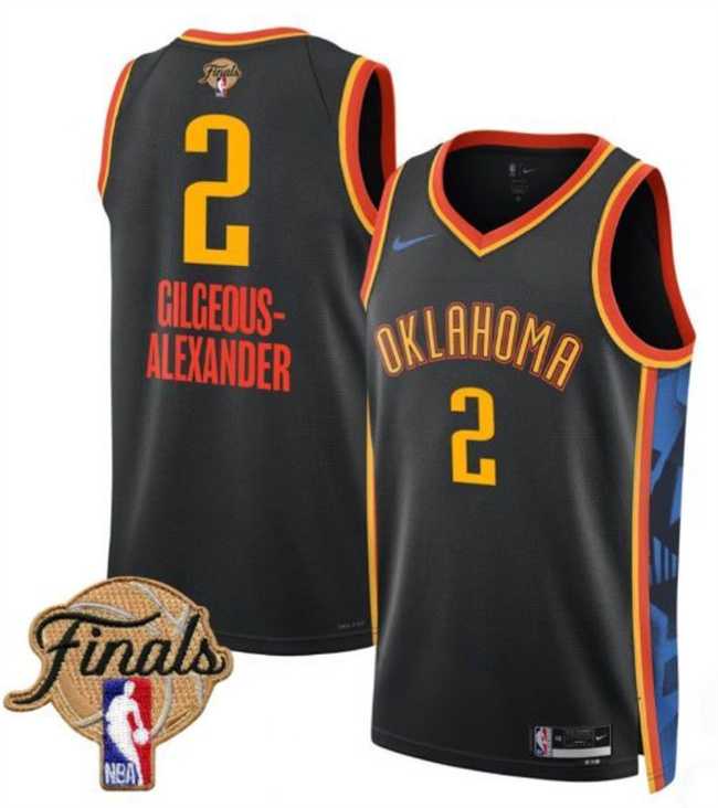 Men's Oklahoma City Thunder #2 Shai Gilgeous-Alexander Black 2025 Finals City Edition Stitched Jersey Dzhi,We sell and wholesale Men's Oklahoma City Thunder #2 Shai Gilgeous-Alexander Black 2025 Finals City Edition Stitched Jersey Dzhi on line form chian!
