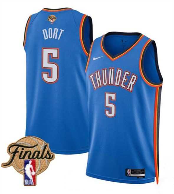 Men's Oklahoma City Thunder #5 Luguentz Dort Blue 2025 Icon Edition Stitched Jersey Dzhi,We sell and wholesale Men's Oklahoma City Thunder #5 Luguentz Dort Blue 2025 Icon Edition Stitched Jersey Dzhi on line form chian!