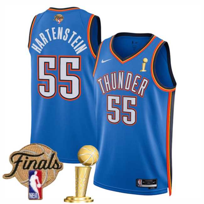 Men's Oklahoma City Thunder #55 Isaiah Hartenstein Blue 2025 Finals Patch And Finals Champions Patch Icon Edition Stitched Jersey Dzhi,We sell and wholesale Men's Oklahoma City Thunder #55 Isaiah Hartenstein Blue 2025 Finals Patch And Finals Champions Patch Icon Edition Stitched Jersey Dzhi on line form chian!