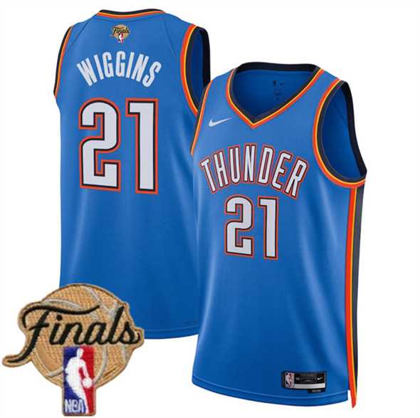 Men's Oklahoma City Thunder #21 Aaron Wiggins Blue 2025 Icon Edition Stitched Jersey Dzhi,We sell and wholesale Men's Oklahoma City Thunder #21 Aaron Wiggins Blue 2025 Icon Edition Stitched Jersey Dzhi on line form chian!