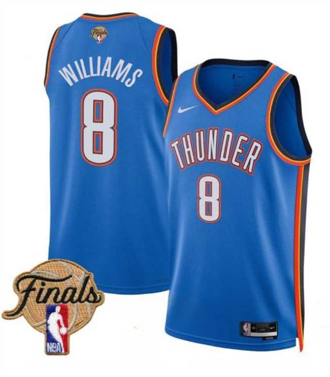 Men's Oklahoma City Thunder #8 Jalen Williams Blue 2025 Finals Icon Edition Stitched Jersey Dzhi,We sell and wholesale Men's Oklahoma City Thunder #8 Jalen Williams Blue 2025 Finals Icon Edition Stitched Jersey Dzhi on line form chian!