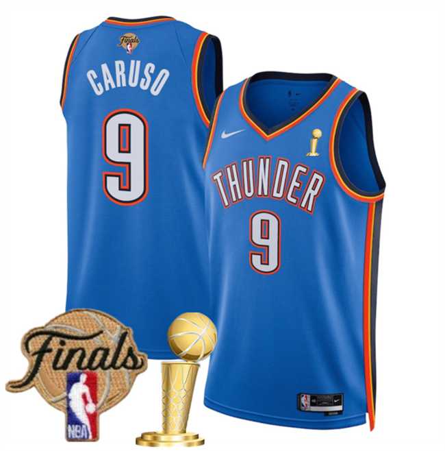 Men's Oklahoma City Thunder #9 Alex Caruso Blue 2025 Finals Patch And Finals Champions Patch Icon Edition Stitched Jersey Dzhi,We sell and wholesale Men's Oklahoma City Thunder #9 Alex Caruso Blue 2025 Finals Patch And Finals Champions Patch Icon Edition Stitched Jersey Dzhi on line form chian!