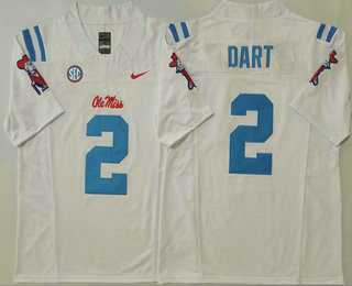 Men's Ole Miss Rebels #2 Jaxson Dart White 2025 FUSE College Football Jersey,We sell and wholesale Men's Ole Miss Rebels #2 Jaxson Dart White 2025 FUSE College Football Jersey on line form chian!