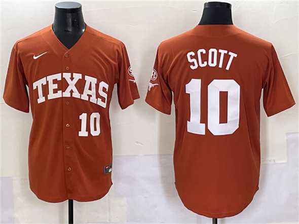 Men's Texas Longhorns #10 Mia Scott Orange SEC Patch Stitched Jersey,We sell and wholesale Men's Texas Longhorns #10 Mia Scott Orange SEC Patch Stitched Jersey on line form chian!