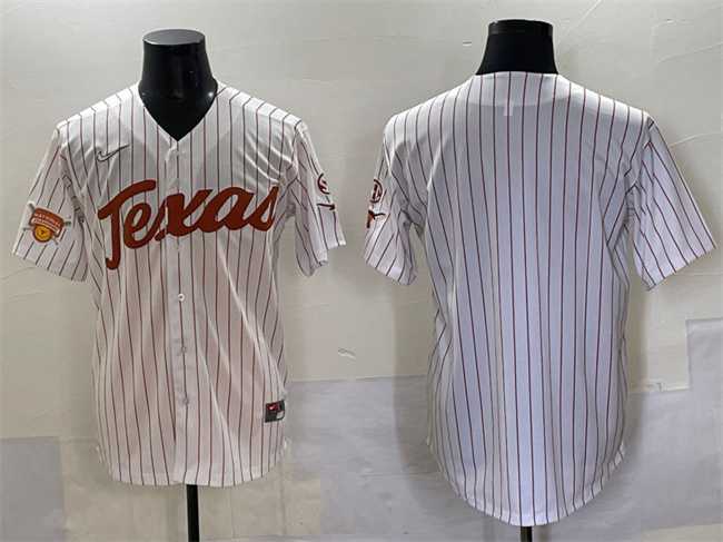 Men's Texas Longhorns Blank White Pinstripe 2025 Softball National Champions & SEC Patch Stitched Jersey,We sell and wholesale Men's Texas Longhorns Blank White Pinstripe 2025 Softball National Champions & SEC Patch Stitched Jersey on line form chian!