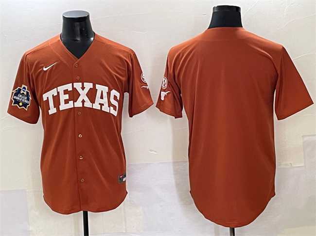 Men's Texas Longhorns Blank Orange 2025 World Series & SEC Patch Stitched Jersey,We sell and wholesale Men's Texas Longhorns Blank Orange 2025 World Series & SEC Patch Stitched Jersey on line form chian!