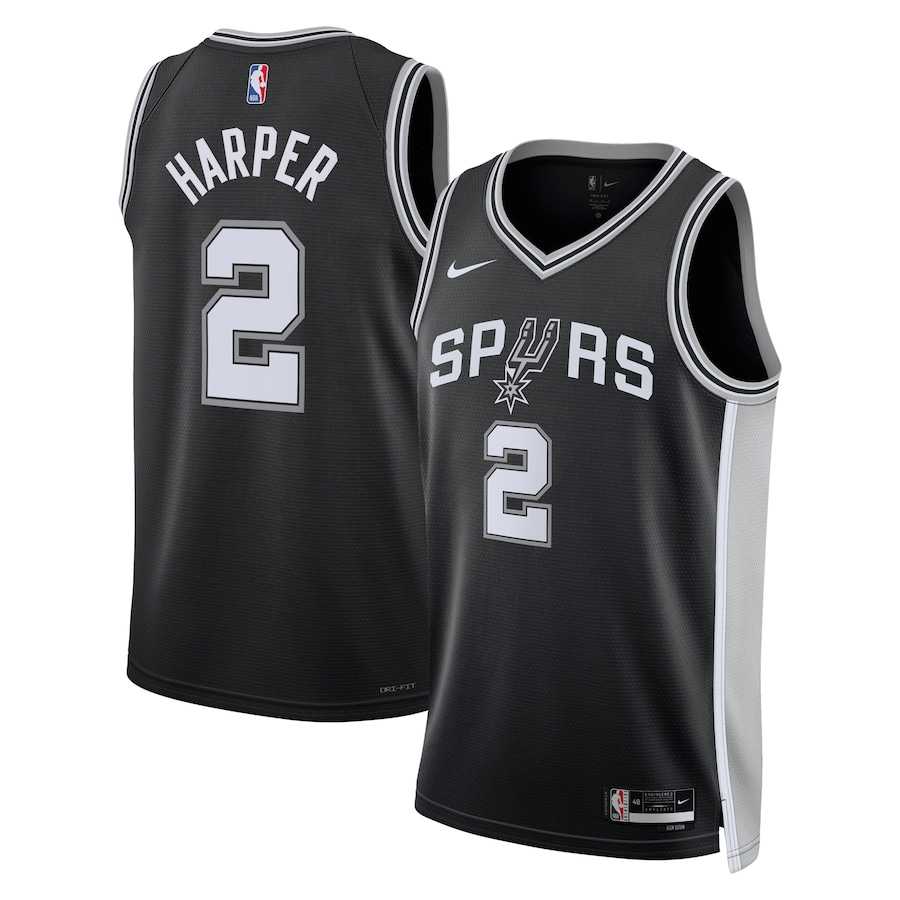 Men's San Antonio Spurs #2 Dylan Harper Nike Black 2025 NBA Draft First Round Pick Swingman Jersey Dzhi,We sell and wholesale Men's San Antonio Spurs #2 Dylan Harper Nike Black 2025 NBA Draft First Round Pick Swingman Jersey Dzhi on line form chian!