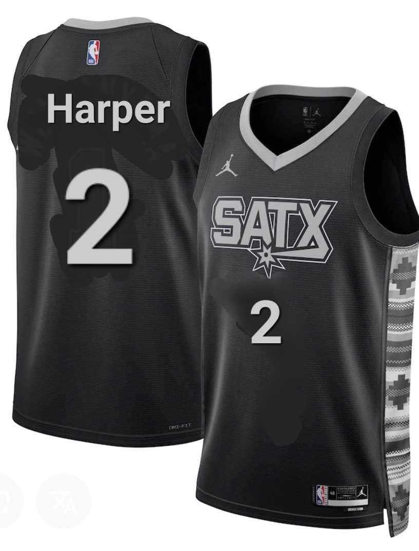 Men's San Antonio Spurs #2 Dylan Harper Gray Black Statement Edition Stitched Jersey Dzhi,We sell and wholesale Men's San Antonio Spurs #2 Dylan Harper Gray Black Statement Edition Stitched Jersey Dzhi on line form chian!