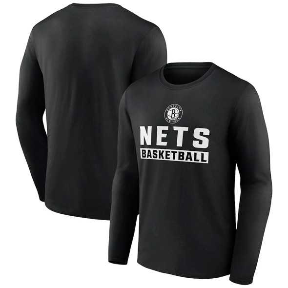 Men's Brooklyn Nets Black Let's Go Long Sleeve T-Shirt,We sell and wholesale Men's Brooklyn Nets Black Let's Go Long Sleeve T-Shirt on line form chian!