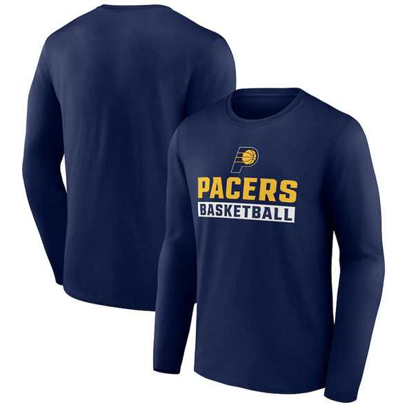 Men's Indiana Pacers Navy Let's Go Long Sleeve T-Shirt,We sell and wholesale Men's Indiana Pacers Navy Let's Go Long Sleeve T-Shirt on line form chian!