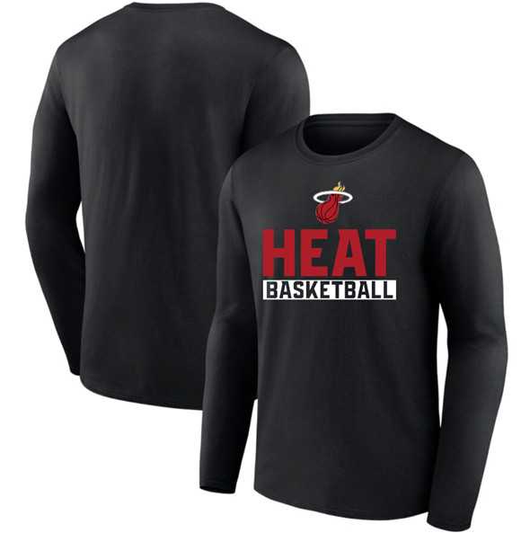 Men's Miami Heat Black Let's Go Long Sleeve T-Shirthirt,We sell and wholesale Men's Miami Heat Black Let's Go Long Sleeve T-Shirthirt on line form chian!
