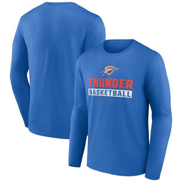 Men's Oklahoma City Thunder Blue Let's Go Long Sleeve T-Shirt,We sell and wholesale Men's Oklahoma City Thunder Blue Let's Go Long Sleeve T-Shirt on line form chian!