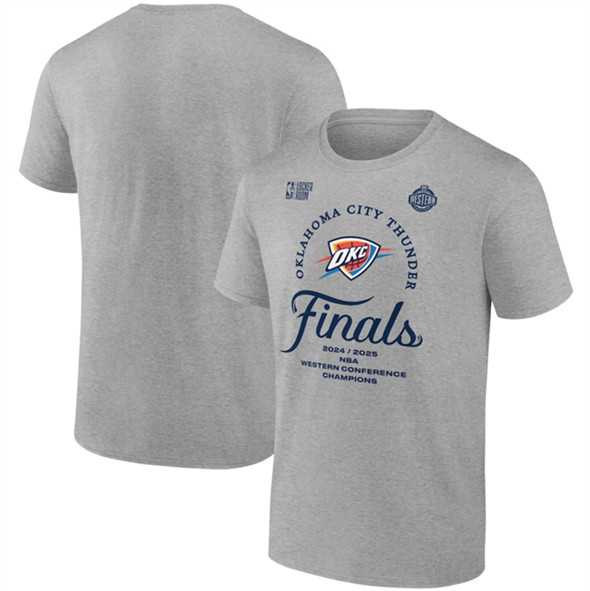 Men's Oklahoma City Thunder Heather Gray 2025 Western Conference Champions Locker Room Big & Tall Backcourt Violation T-Shirt,We sell and wholesale Men's Oklahoma City Thunder Heather Gray 2025 Western Conference Champions Locker Room Big & Tall Backcourt Violation T-Shirt on line form chian!