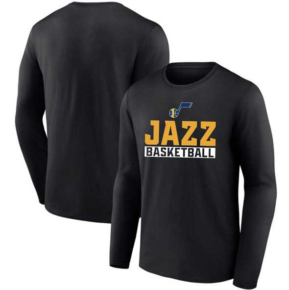 Men's Utah Jazz Black Let's Go Long Sleeve T-Shirt,We sell and wholesale Men's Utah Jazz Black Let's Go Long Sleeve T-Shirt on line form chian!
