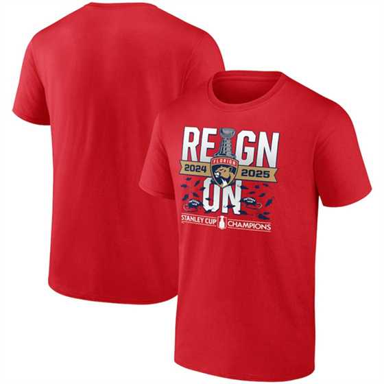 Mens Florida Panthers Red 2025 Back-To-Back Stanley Cup Champions Local T-Shirt,We sell and wholesale Mens Florida Panthers Red 2025 Back-To-Back Stanley Cup Champions Local T-Shirt on line form chian!