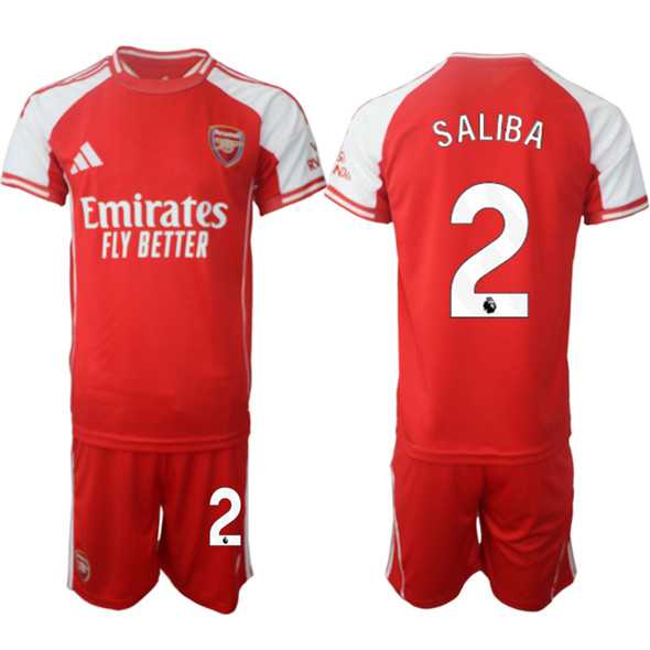 Men's Arsenal F.C #2 William Saliba Red 2025 Home Soccer Jersey Suit,We sell and wholesale Men's Arsenal F.C #2 William Saliba Red 2025 Home Soccer Jersey Suit on line form chian!