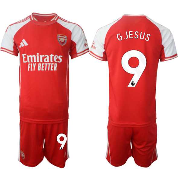 Men's Arsenal F.C #9 Gabriel Jesus Red 2025 Home Soccer Jersey Suit,We sell and wholesale Men's Arsenal F.C #9 Gabriel Jesus Red 2025 Home Soccer Jersey Suit on line form chian!