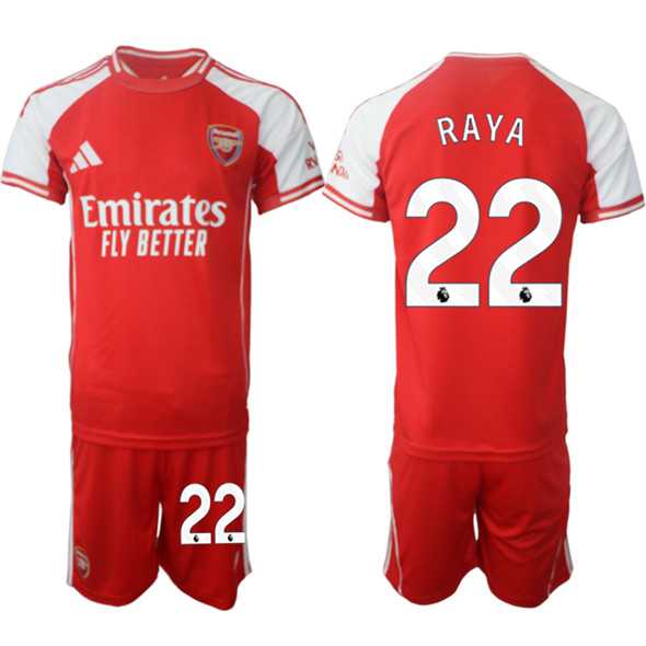Men's Arsenal F.C #22 David Raya Red 2025 Home Soccer Jersey Suit,We sell and wholesale Men's Arsenal F.C #22 David Raya Red 2025 Home Soccer Jersey Suit on line form chian!