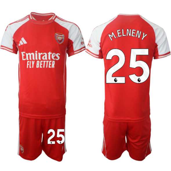 Men's Arsenal F.C #25 Mohamed Elneny Red 2025 Home Soccer Jersey Suit,We sell and wholesale Men's Arsenal F.C #25 Mohamed Elneny Red 2025 Home Soccer Jersey Suit on line form chian!