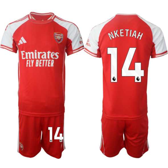 Men's Arsenal F.C #14 Eddie Nketiah Red 2025 Home Soccer Jersey Suit,We sell and wholesale Men's Arsenal F.C #14 Eddie Nketiah Red 2025 Home Soccer Jersey Suit on line form chian!