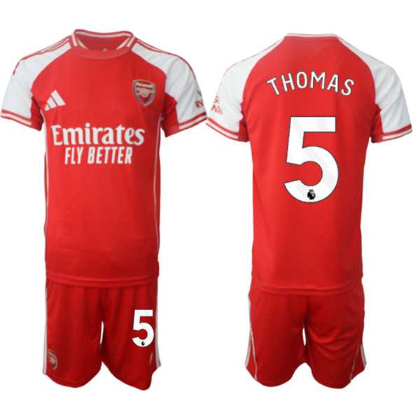 Men's Arsenal F.C #5 Thomas Red 2025 Home Soccer Jersey Suit,We sell and wholesale Men's Arsenal F.C #5 Thomas Red 2025 Home Soccer Jersey Suit on line form chian!
