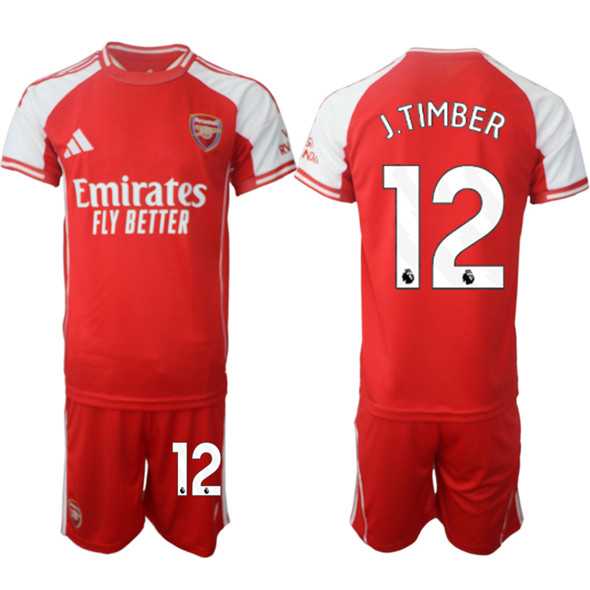 Men's Arsenal F.C #12 Jurrien Timber Red 2025 Home Soccer Jersey Suit,We sell and wholesale Men's Arsenal F.C #12 Jurrien Timber Red 2025 Home Soccer Jersey Suit on line form chian!