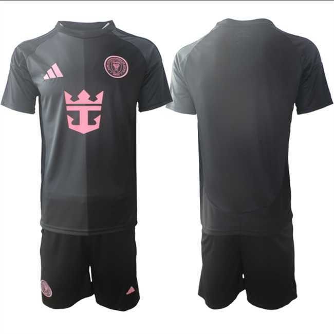 Men's Inter Miami CF Blank 2025 Black Away Soccer Jersey Suit,We sell and wholesale Men's Inter Miami CF Blank 2025 Black Away Soccer Jersey Suit on line form chian!