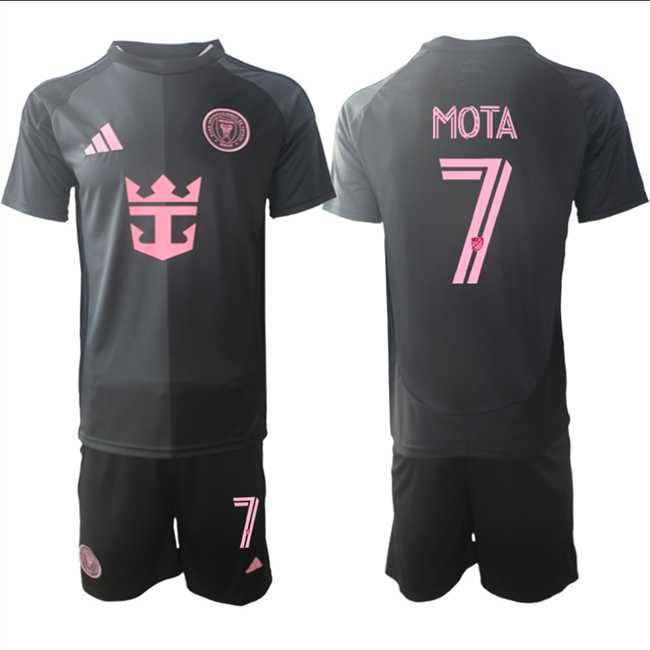 Men's Inter Miami CF #7 Jean Mota 2025 Black Away Soccer Jersey Suit,We sell and wholesale Men's Inter Miami CF #7 Jean Mota 2025 Black Away Soccer Jersey Suit on line form chian!