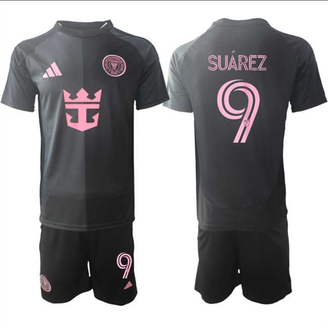 Men's Inter Miami CF #9 Luis Suarez 2025 Black Away Soccer Jersey Suit,We sell and wholesale Men's Inter Miami CF #9 Luis Suarez 2025 Black Away Soccer Jersey Suit on line form chian!