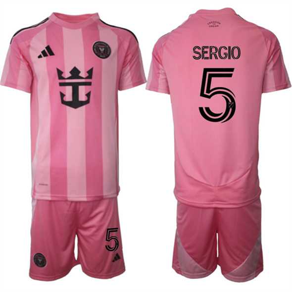 Men's Inter Miami CF #5 Sergio 25-26 Pink Home Soccer Jersey Suit,We sell and wholesale Men's Inter Miami CF #5 Sergio 25-26 Pink Home Soccer Jersey Suit on line form chian!