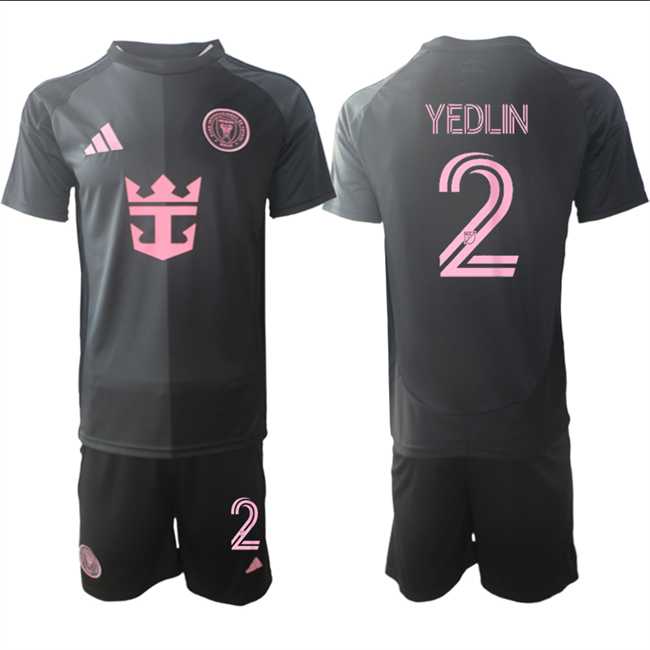 Men's Inter Miami CF #2 DeAndre Yedlin 2025 Black Away Soccer Jersey Suit,We sell and wholesale Men's Inter Miami CF #2 DeAndre Yedlin 2025 Black Away Soccer Jersey Suit on line form chian!