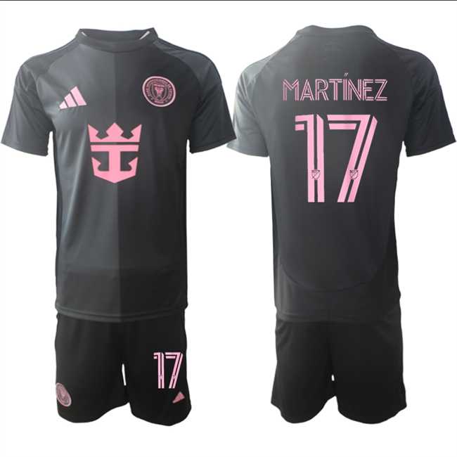 Men's Inter Miami CF #17 Josef Martinez 2025 Black Away Soccer Jersey Suit,We sell and wholesale Men's Inter Miami CF #17 Josef Martinez 2025 Black Away Soccer Jersey Suit on line form chian!