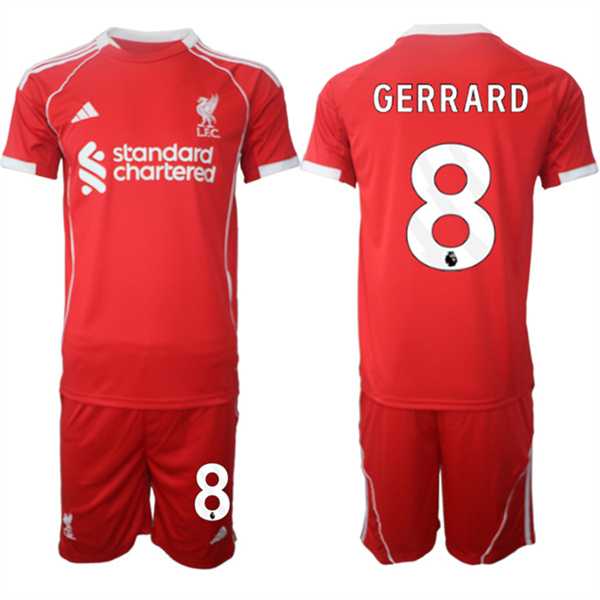 Men's Liverpool #8 Steven Gerrard 2025 Red Home Soccer Jersey Suit,We sell and wholesale Men's Liverpool #8 Steven Gerrard 2025 Red Home Soccer Jersey Suit on line form chian!