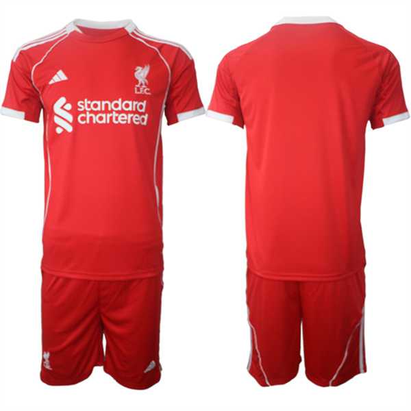 Men's Liverpool Blank 2025 Red Home Soccer Jersey Suit,We sell and wholesale Men's Liverpool Blank 2025 Red Home Soccer Jersey Suit on line form chian!