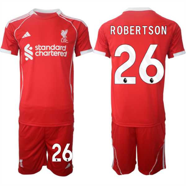 Men's Liverpool #26 robertson 2025 Red Home Soccer Jersey Suit,We sell and wholesale Men's Liverpool #26 robertson 2025 Red Home Soccer Jersey Suit on line form chian!