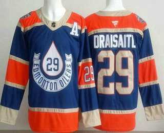Men's Edmonton Oilers #29 Leon Draisaitl Blue Heritage Classic Authentic Jersey,We sell and wholesale Men's Edmonton Oilers #29 Leon Draisaitl Blue Heritage Classic Authentic Jersey on line form chian!