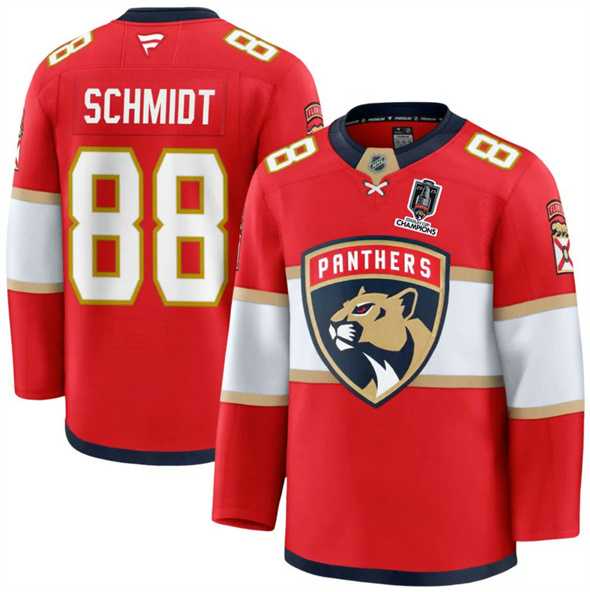 Men's Florida Panthers #88 Nate Schmidt Red Home 2025 Stanley Cup Champions Patch Stitched Jersey Dzhi,We sell and wholesale Men's Florida Panthers #88 Nate Schmidt Red Home 2025 Stanley Cup Champions Patch Stitched Jersey Dzhi on line form chian!