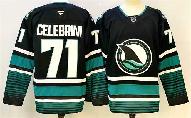 Men's San Jose Sharks #71 Macklin Celebrini Black 2024-25 Alternate Stitched Hockey Jersey,We sell and wholesale Men's San Jose Sharks #71 Macklin Celebrini Black 2024-25 Alternate Stitched Hockey Jersey on line form chian!