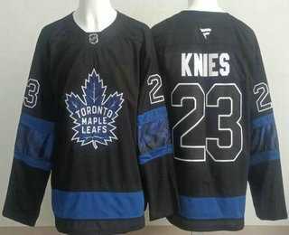Men's Toronto Maple Leafs #23 Matthew Knies Black Alternate Authentic Jersey,We sell and wholesale Men's Toronto Maple Leafs #23 Matthew Knies Black Alternate Authentic Jersey on line form chian!