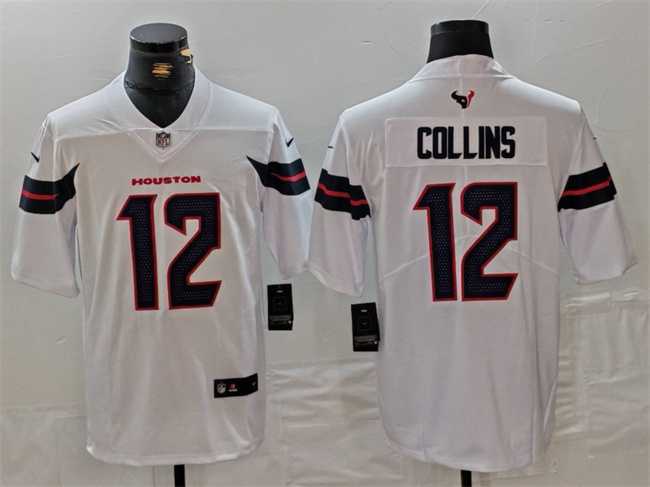 Men's Houston Texans #12 Nico Collins White Vapor Untouchable Stitched Football Jersey,We sell and wholesale Men's Houston Texans #12 Nico Collins White Vapor Untouchable Stitched Football Jersey on line form chian!