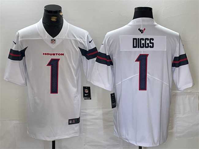 Men's Houston Texans #1 Stefon Diggs White Vapor Untouchable Stitched Football Jersey,We sell and wholesale Men's Houston Texans #1 Stefon Diggs White Vapor Untouchable Stitched Football Jersey on line form chian!