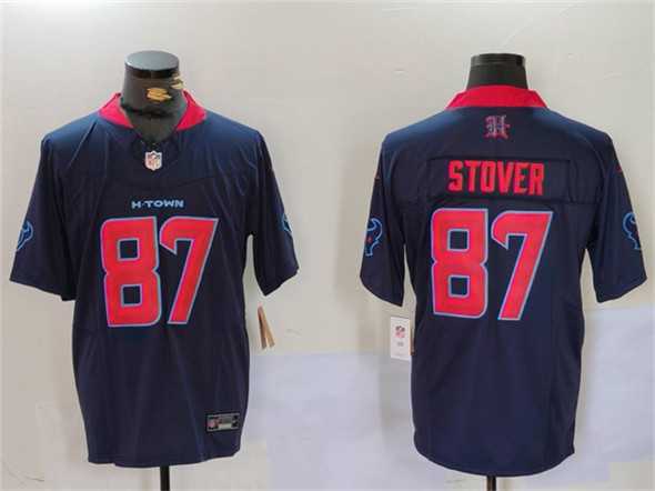 Men's Houston Texans #87 Cade Stover Navy 2nd Alternate F.U.S.E. Vapor Limited Football Stitched Jersey,We sell and wholesale Men's Houston Texans #87 Cade Stover Navy 2nd Alternate F.U.S.E. Vapor Limited Football Stitched Jersey on line form chian!