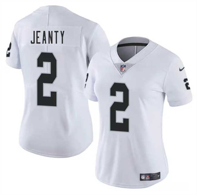 Women's Las Vegas Raiders #2 Ashton Jeanty White 2025 Vapor Stitched Jersey Dzhi,We sell and wholesale Women's Las Vegas Raiders #2 Ashton Jeanty White 2025 Vapor Stitched Jersey Dzhi on line form chian!